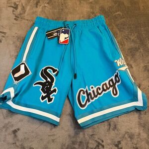 Chicago White Sox Pro Standard Baseball Shorts Aqua Blue Athletic Mens Small NWT